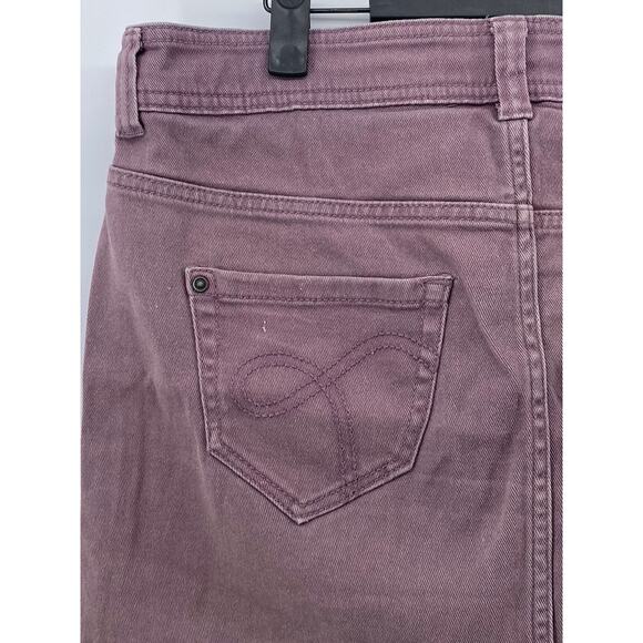 SUBLEVEL Women's Purple Denim Five-Pocket Extra Mini Skirt SZ L - Picture 4 of 9